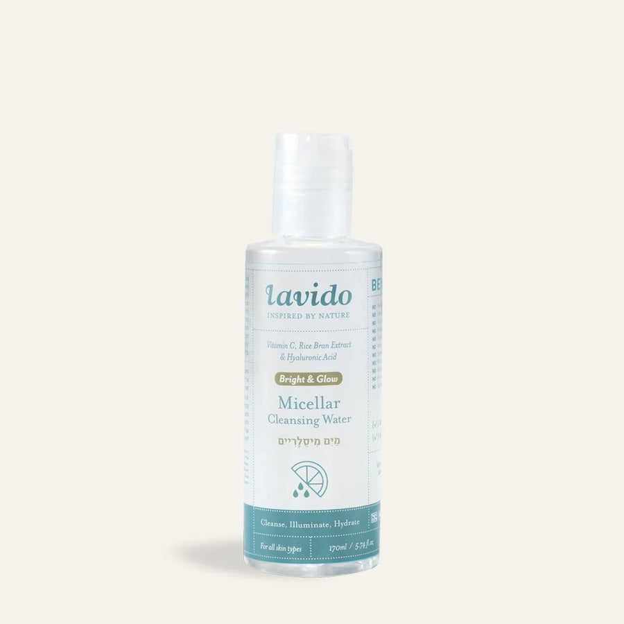Lavido Micellar Cleansing Water bottle on a white background
