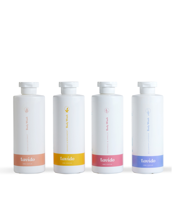 Lavido facial wash set product collection